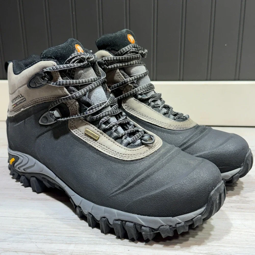 Merrill Thermo 6 Waterproof Boots Men's 10.5 #J82727 Vibram Nice Hiking Boots